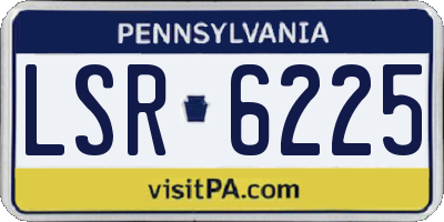 PA license plate LSR6225