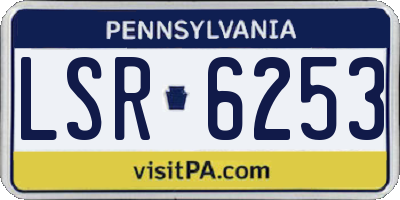 PA license plate LSR6253