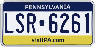 PA license plate LSR6261