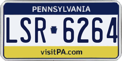 PA license plate LSR6264