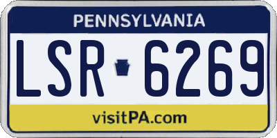 PA license plate LSR6269