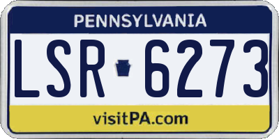 PA license plate LSR6273
