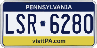 PA license plate LSR6280