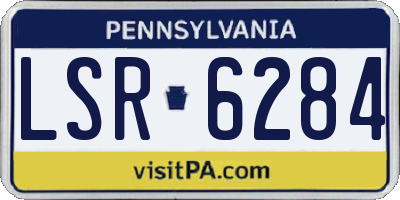 PA license plate LSR6284