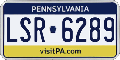 PA license plate LSR6289