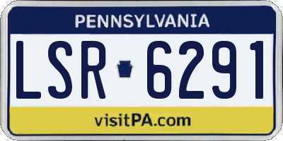 PA license plate LSR6291