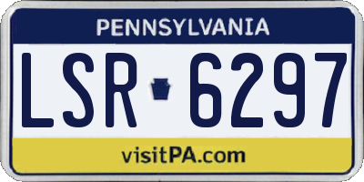 PA license plate LSR6297