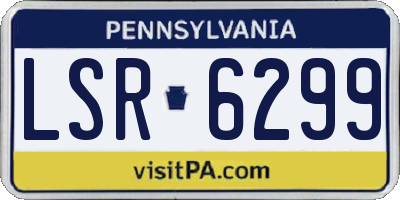 PA license plate LSR6299
