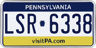 PA license plate LSR6338