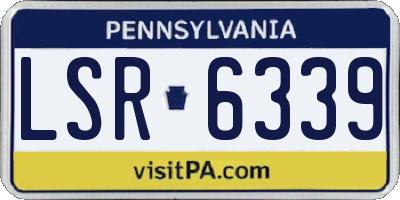 PA license plate LSR6339