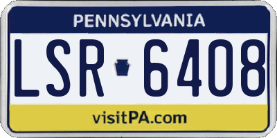 PA license plate LSR6408