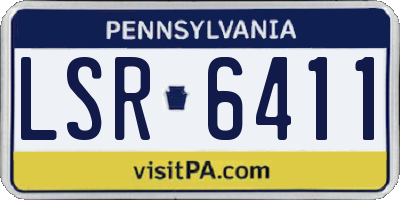 PA license plate LSR6411