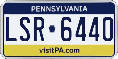PA license plate LSR6440