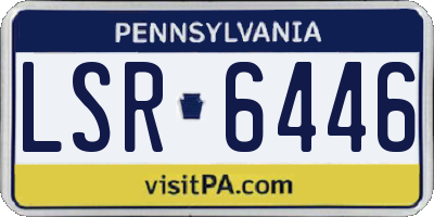 PA license plate LSR6446