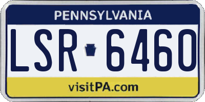 PA license plate LSR6460