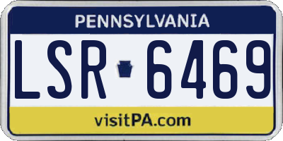 PA license plate LSR6469