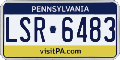 PA license plate LSR6483
