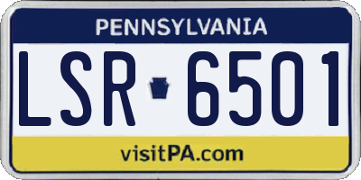 PA license plate LSR6501