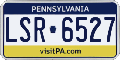 PA license plate LSR6527