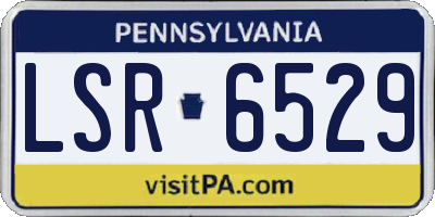 PA license plate LSR6529
