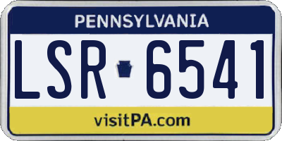PA license plate LSR6541
