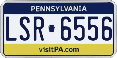 PA license plate LSR6556
