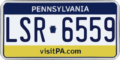 PA license plate LSR6559