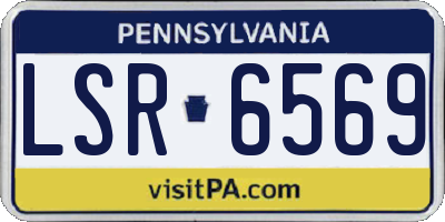 PA license plate LSR6569