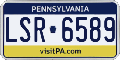 PA license plate LSR6589