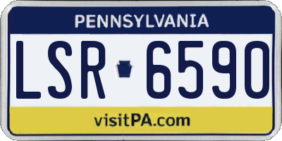 PA license plate LSR6590