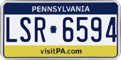 PA license plate LSR6594