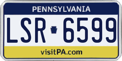 PA license plate LSR6599