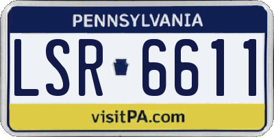PA license plate LSR6611