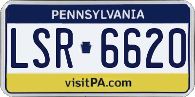 PA license plate LSR6620