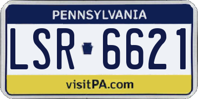 PA license plate LSR6621
