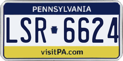 PA license plate LSR6624