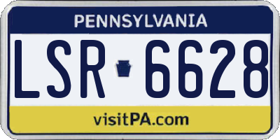 PA license plate LSR6628