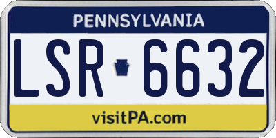 PA license plate LSR6632