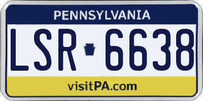 PA license plate LSR6638