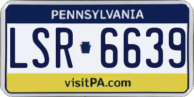 PA license plate LSR6639