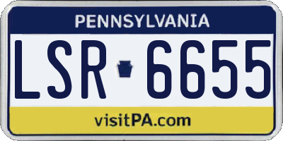 PA license plate LSR6655