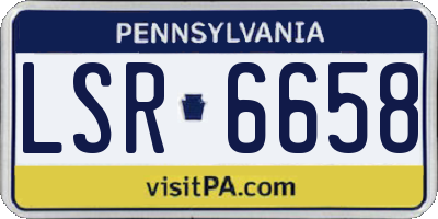 PA license plate LSR6658