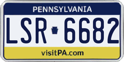 PA license plate LSR6682
