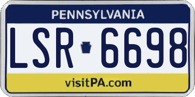 PA license plate LSR6698