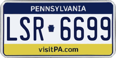 PA license plate LSR6699