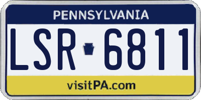 PA license plate LSR6811