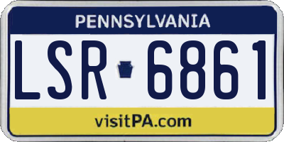 PA license plate LSR6861