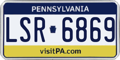 PA license plate LSR6869