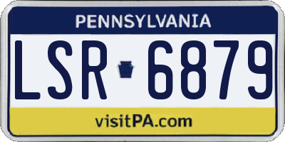 PA license plate LSR6879