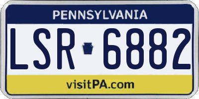 PA license plate LSR6882